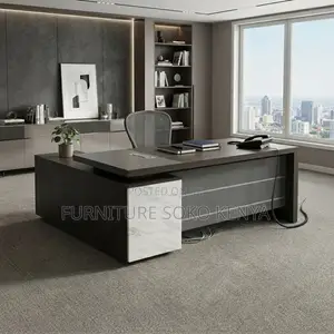 1600mm High Executive L-Shaped Desk | Modern Urban