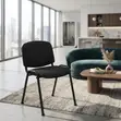 Visitors Armless Toska Seat | Reception Fabric Chair - 5