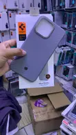 Spigen Enzo Aramid Magnetic Case for iPhone 15 Pro Max - Gray - 1