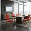 Fabric Armless Conference Chair with Mid Backrest - 1
