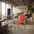 Fabric Armless Conference Chair with Mid Backrest - 5