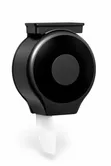 Black Jumbo Toilet Paper Dispenser with Top Tray Shelf - 5