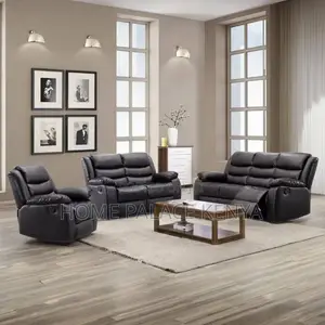 Kiseti cha Sofa cha Kisasa cha Viti 6 vya Kukunja - Kitambaa cha Kahawia