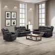Kiseti cha Sofa cha Kisasa cha Viti 6 vya Kukunja - Kitambaa cha Kahawia - 1