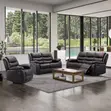 Kiseti cha Sofa cha Kisasa cha Viti 6 vya Kukunja - Kitambaa cha Kahawia - 4