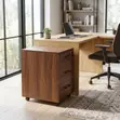 Mobile Office Drawer Cabinet - Kitengo cha Hifadhi Chini ya Dawati - 5