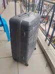Large 73.5cm Rubber Suitcase with 360° Spinning Wheels - 1