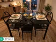 4 Seater Dining Table - DT 129-1 - Black Glass - 2