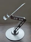 360 Foldable Metallic Phone Tablet Desk Stand Holder - 1