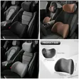 2-Piece Memory Foam Car Headrest & Lumbar Support Pillow Set - 1