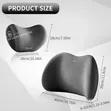2-Piece Memory Foam Car Headrest & Lumbar Support Pillow Set - 2