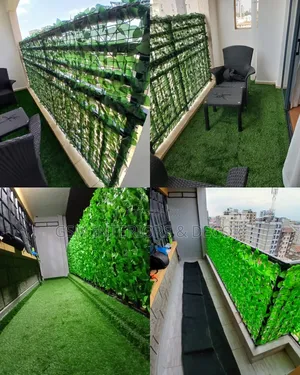 Artificial Privacy Balcony Leaves - Dark Green