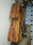 Rustic Eucalyptus Wood TV Stand - 3