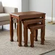 Three-Piece Wooden Side Stool Set - 1