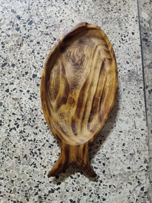 Sahani ya Kifahari ya Samaki ya Mbao - Mpya Kabisa