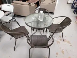 4 Seater Rattan Outdoor Chair and Table Set