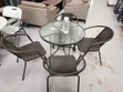 4 Seater Rattan Outdoor Chair and Table Set - 1