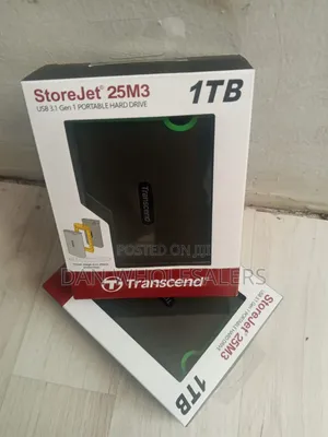Transcend StoreJet 25M3 1TB Portable External HDD