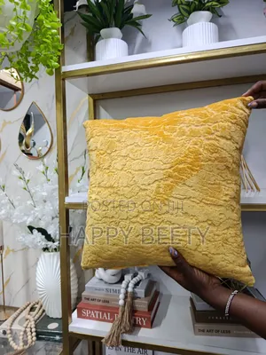 Mustard Colored Throw Cushions (45x45cm)