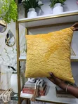 Mustard Colored Throw Cushions (45x45cm) - 2