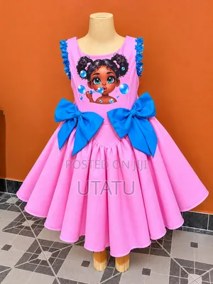 Girls' Pink Bubble Dress