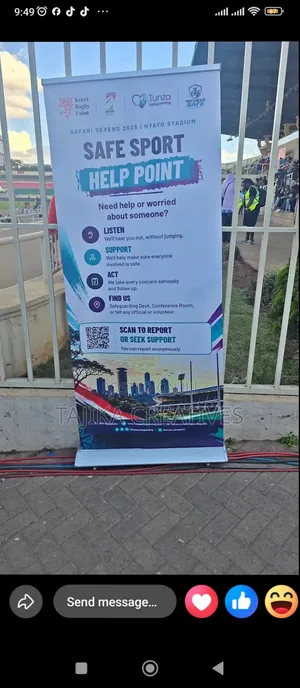 Sports Event Broadbase Roll Up Banner