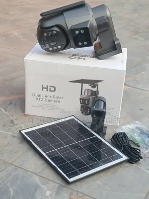 Smart WiFi Solar CCTV Camera with Dual Lens PTZ