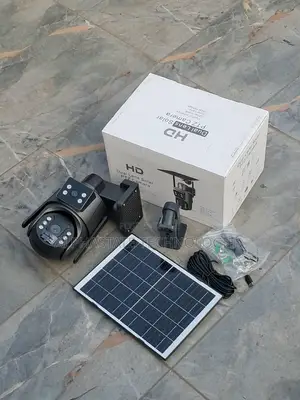 Kamera ya CCTV ya Nje ya Solar PTZ yenye Lens Mbili na WiFi