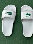 Sandals za Lacoste Nyeupe za Ngozi - 1