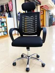 Boss Office Products Kiti cha Kichwa Nyeusi cha Mesh - 1