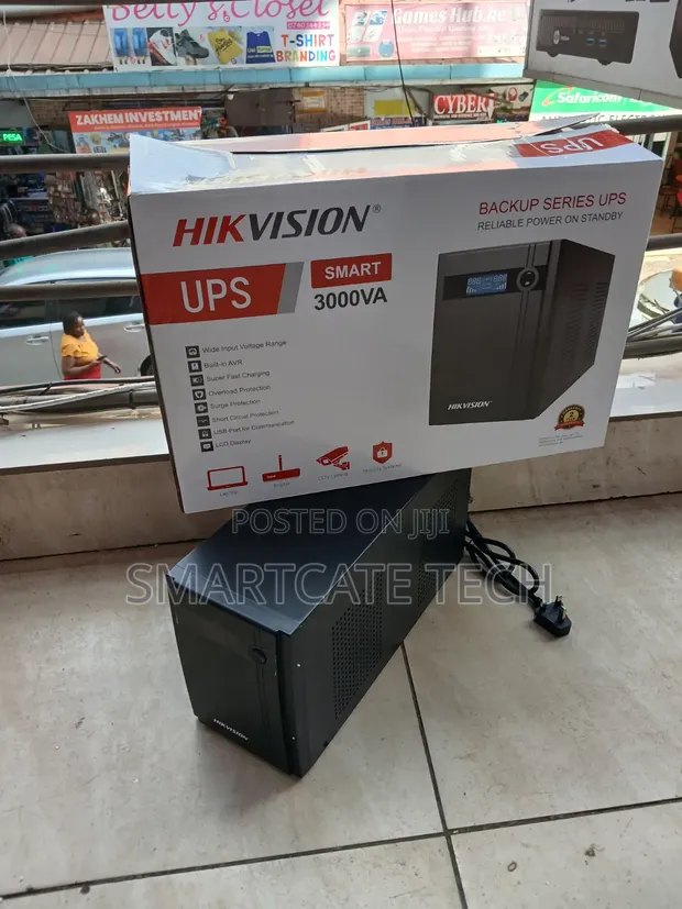 Hikvision 3KVA UPS 1800W Heavy Duty Power Backup - 1