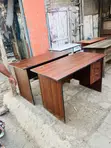 Dark Walnut Office Desk (1.2m) - 2