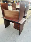 Kifaa cha Ofisi cha Mbao Nyeusi cha Walnut cha 1.2m - 1