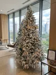 Pre-Lit Flocked Christmas Tree - 7ft & 8ft - 2
