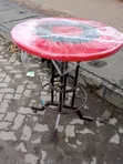 Marble Bar Table - Red - 1