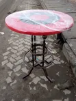 Marble Bar Table - Red - 2