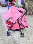 Lightweight Foldable Baby Stroller - Pink - 2