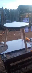 Round Decor Table: 2ft Wide, 3 Stands - 1