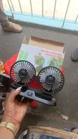 360° Rotating Car Cooling Dual Fan - 2 Speed - 2