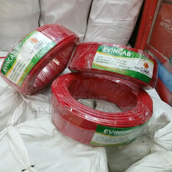EVINCAB 2.5mm Yellow Single Core Electrical Wire - 1