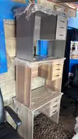 Brand New 1.2m Dark Walnut Office Desk - 1