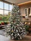 Premium Snow-Flocked Pine Christmas Tree (7ft-9ft) - 2