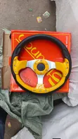 Yellow Momo Steering Wheel - Rally Aesthetic - 1