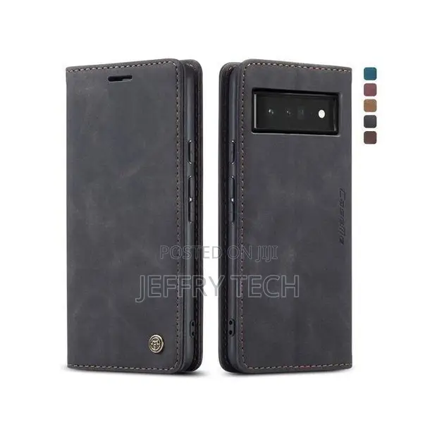 CASEME Flip Case kwa Google Pixel 7a - Nyeusi - 1