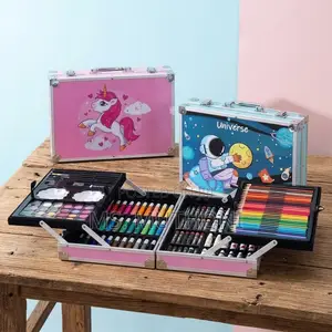 Crafty Portable Art & Painting Colour Kit (145 Pcs)