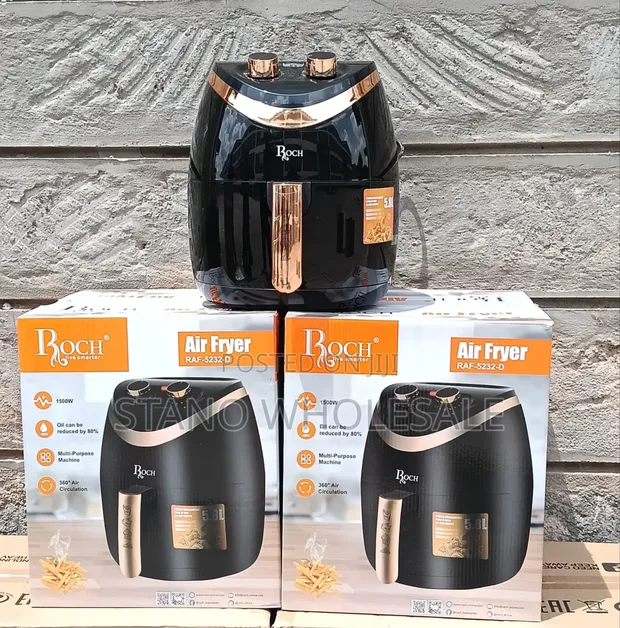 Roch Air Fryer 5.8L - Mpya Kabisa - 1