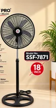 Fan ya Kusimama ya Inchi 18 - Nyeusi - 2