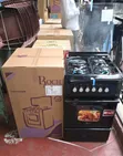 Roch 50x55cm Black 4-Burner Cooker - 2