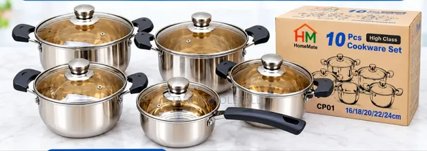 10-Piece Cookware Set - Brand New - 1
