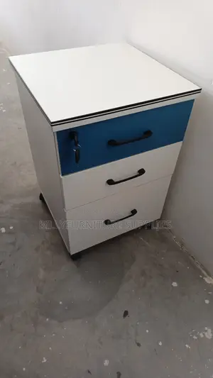 Modern 3-Drawer Lockable Office Mobile Pedestal Cabinet